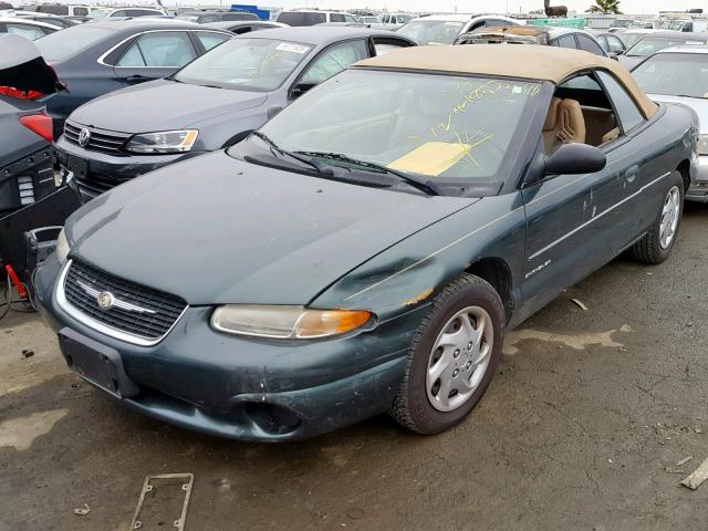 3C3EL45H4YT289096 - 2000 CHRYSLER SEBRING JX GREEN photo 2