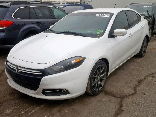 1C3CDFBA9DD198042 - 2013 DODGE DART SXT WHITE photo 2