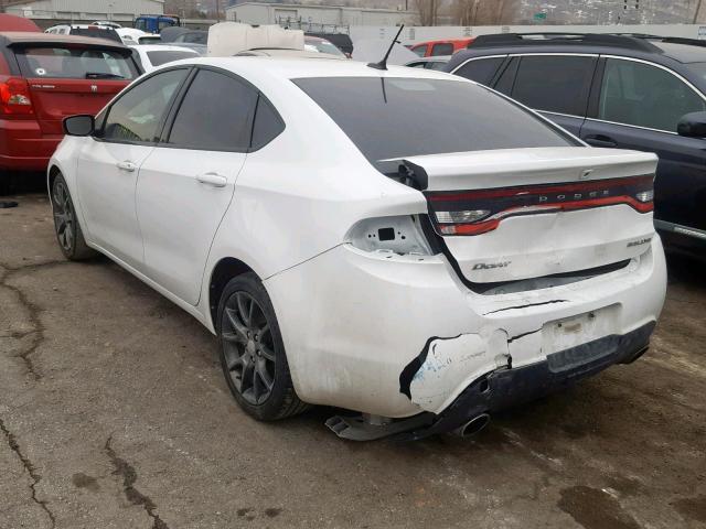 1C3CDFBA9DD198042 - 2013 DODGE DART SXT WHITE photo 3