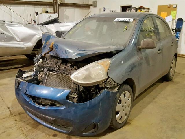 3N1CK3CP1FL256423 - 2015 NISSAN MICRA BLUE photo 2