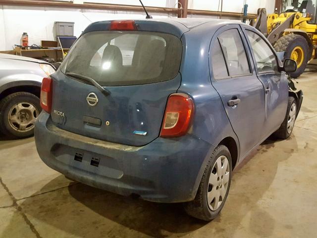 3N1CK3CP1FL256423 - 2015 NISSAN MICRA BLUE photo 4