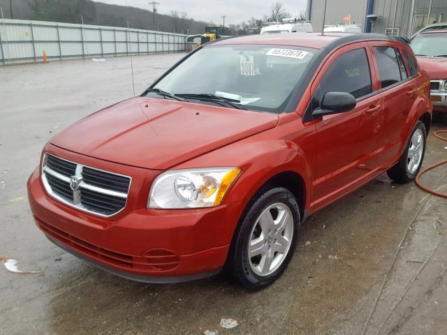 1B3HB48A29D136476 - 2009 DODGE CALIBER SX RED photo 2