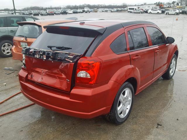 1B3HB48A29D136476 - 2009 DODGE CALIBER SX RED photo 4