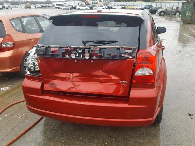 1B3HB48A29D136476 - 2009 DODGE CALIBER SX RED photo 9