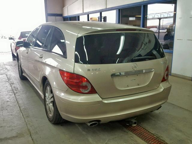 4JGCB65E16A021842 - 2006 MERCEDES-BENZ R 350 TAN photo 3