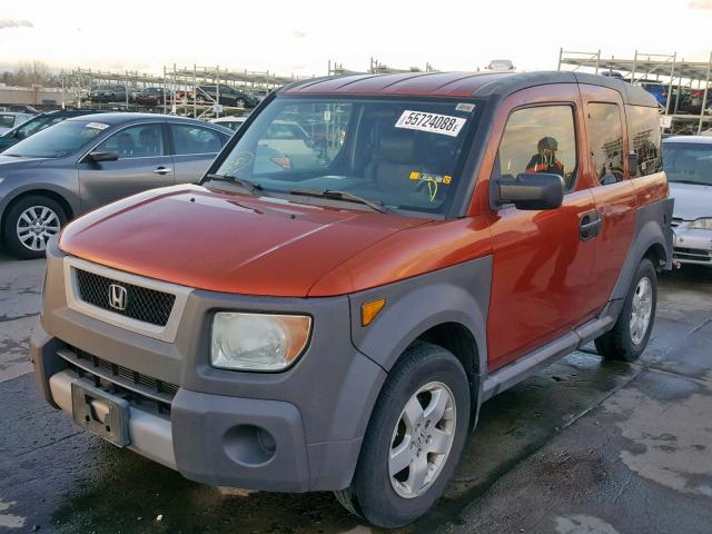 5J6YH28695L012342 - 2005 HONDA ELEMENT EX ORANGE photo 2