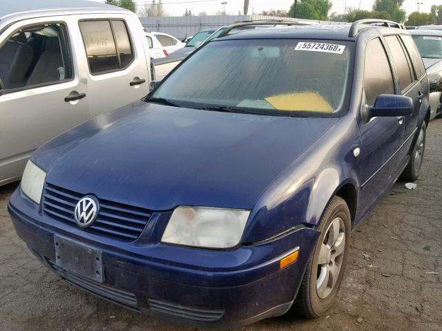 WVWSK61J73W125317 - 2003 VOLKSWAGEN JETTA GLS BLUE photo 2