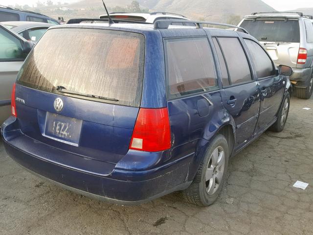 WVWSK61J73W125317 - 2003 VOLKSWAGEN JETTA GLS BLUE photo 4