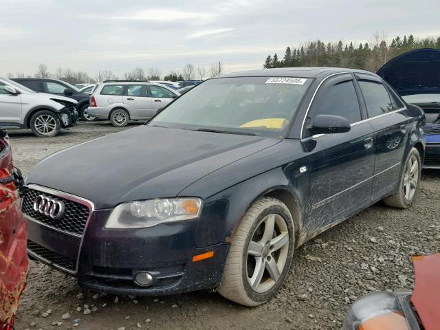 WAUDF78E97A240576 - 2007 AUDI A4 2.0T QU BLACK photo 2