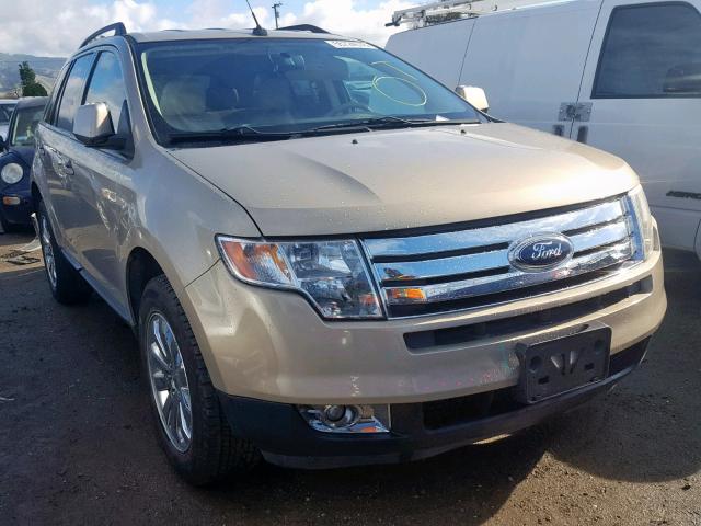 2FMDK38C57BA56371 - 2007 FORD EDGE SEL GOLD photo 1