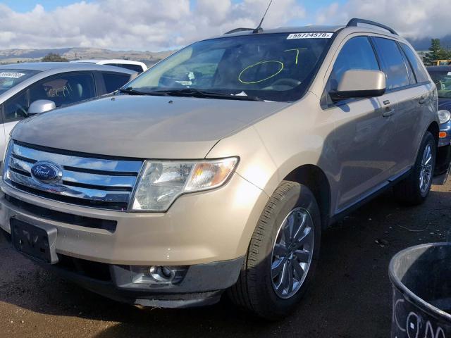 2FMDK38C57BA56371 - 2007 FORD EDGE SEL GOLD photo 2