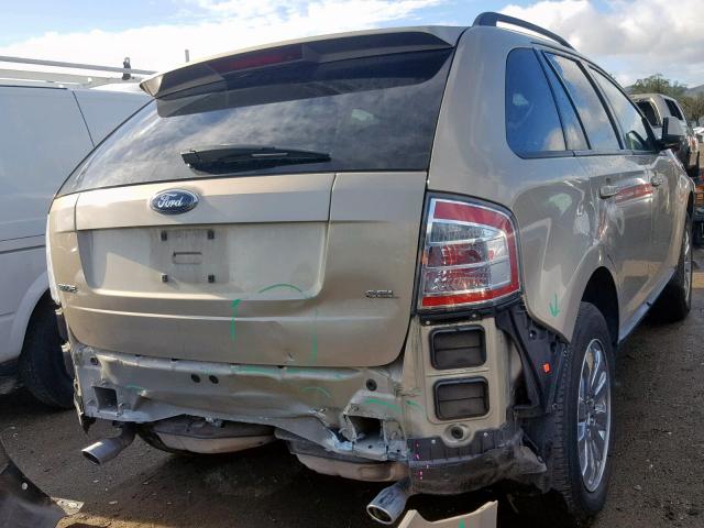 2FMDK38C57BA56371 - 2007 FORD EDGE SEL GOLD photo 4