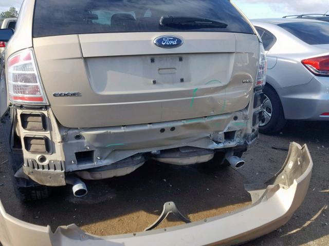 2FMDK38C57BA56371 - 2007 FORD EDGE SEL GOLD photo 9