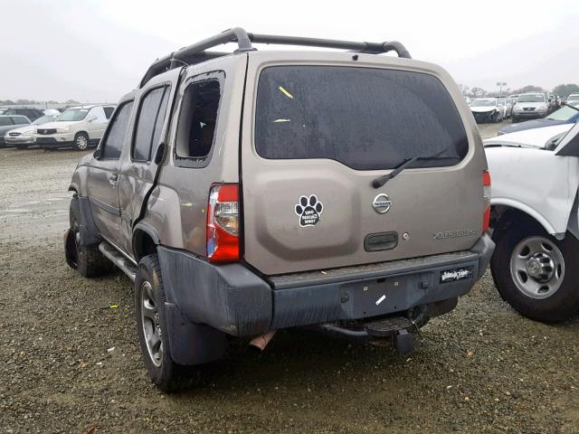 5N1MD28Y94C628599 - 2004 NISSAN XTERRA SE GRAY photo 3