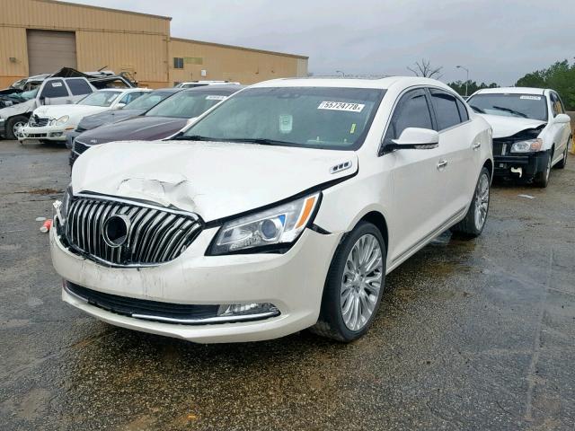 1G4GF5G31EF210004 - 2014 BUICK LACROSSE T WHITE photo 2