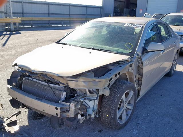 1G1ZC5E0XCF177895 - 2012 CHEVROLET MALIBU 1LT TAN photo 2