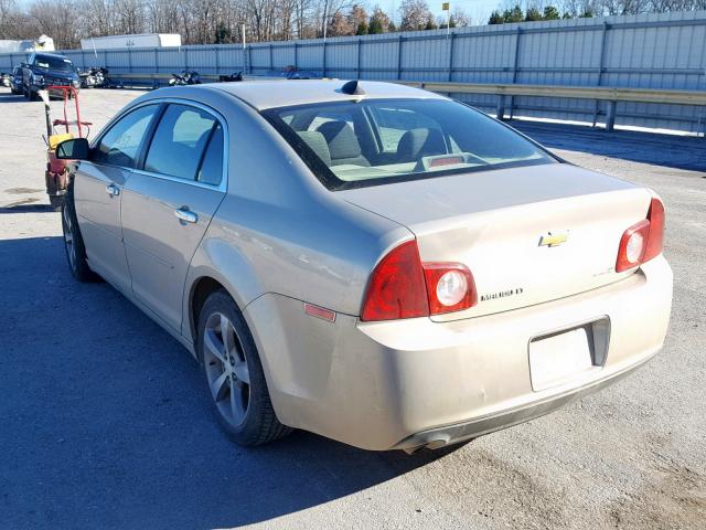 1G1ZC5E0XCF177895 - 2012 CHEVROLET MALIBU 1LT TAN photo 3