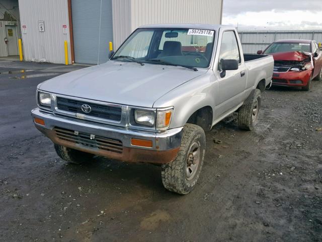 JT4RN01PXM0022825 - 1991 TOYOTA PICKUP 1/2 SILVER photo 2