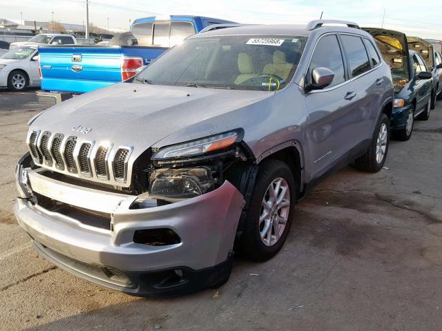 1C4PJLCS1FW531224 - 2015 JEEP CHEROKEE L SILVER photo 2