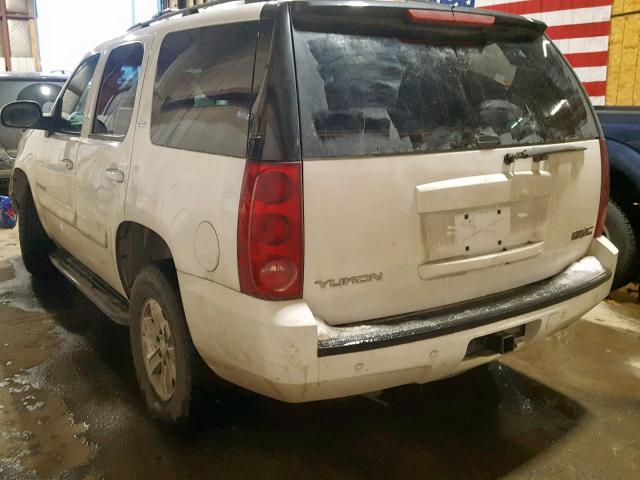 1GKFK13057R136706 - 2007 GMC YUKON WHITE photo 3