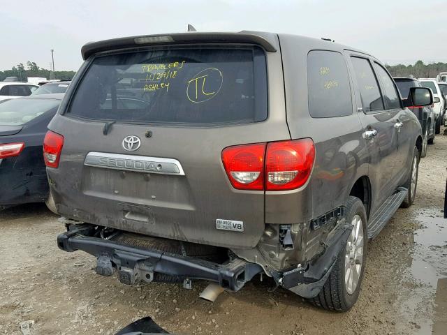 5TDYY5G19CS040893 - 2012 TOYOTA SEQUOIA PL GRAY photo 4