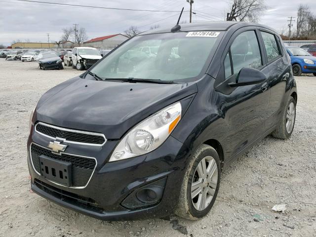 KL8CA6S92EC508347 - 2014 CHEVROLET SPARK LS BLACK photo 2