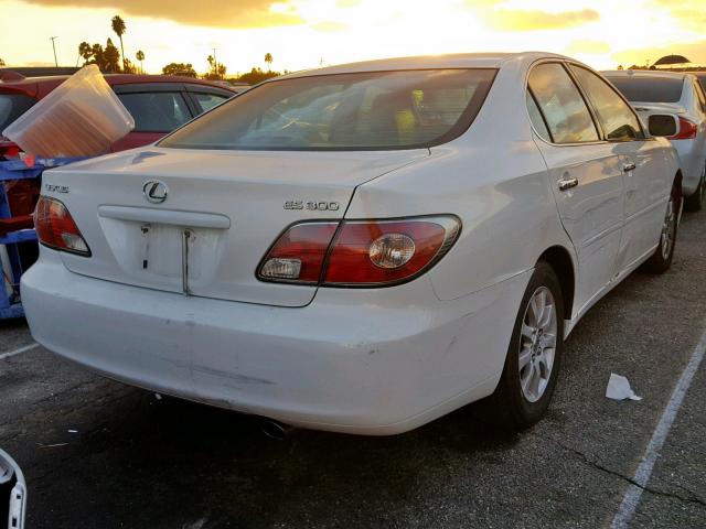 JTHBF30G220061812 - 2002 LEXUS ES 300 WHITE photo 4