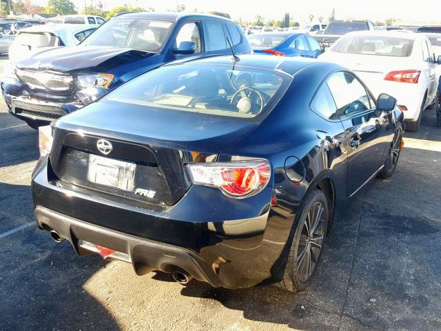 JF1ZNAA17D1708290 - 2013 TOYOTA SCION FR-S BLACK photo 4