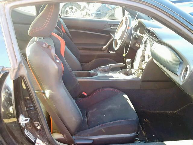JF1ZNAA17D1708290 - 2013 TOYOTA SCION FR-S BLACK photo 5