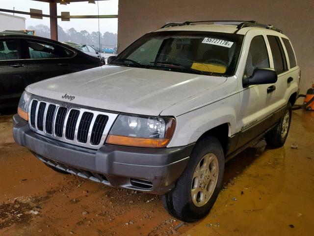 1J4GX48S51C637225 - 2001 JEEP GRAND CHER WHITE photo 2