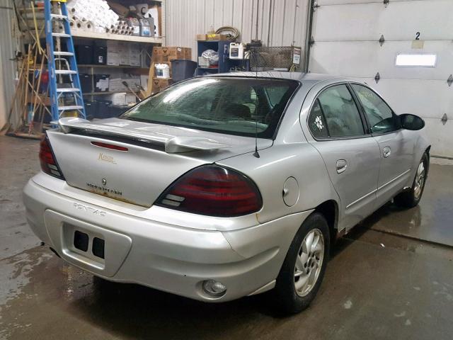 1G2NF52E24M539846 - 2004 PONTIAC GRAND AM S SILVER photo 4