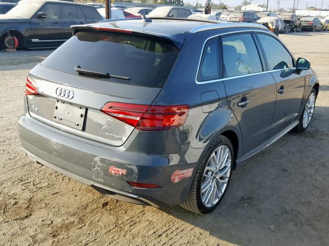 WAUTPBFF1JA063973 - 2018 AUDI A3 E-TRON GRAY photo 4