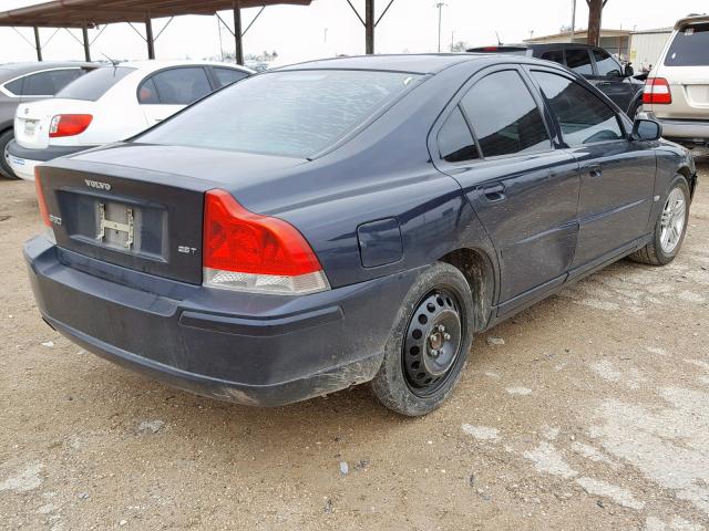 YV1RS592662538521 - 2006 VOLVO S60 2.5T BLUE photo 4