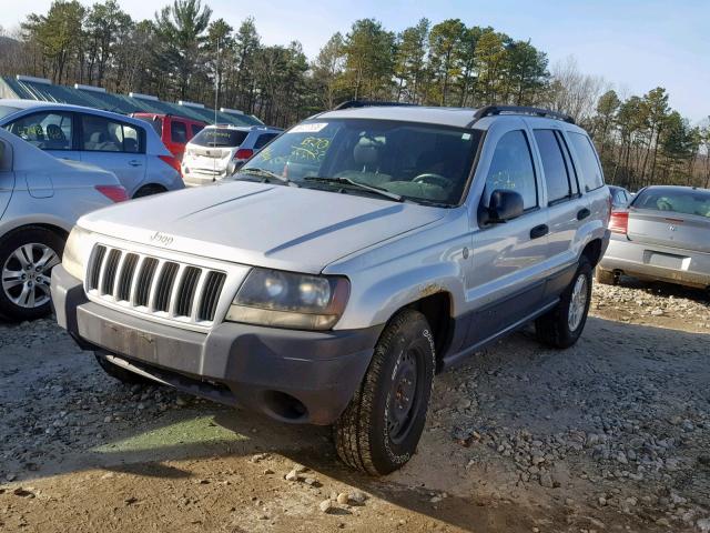 1J4GW48S14C263736 - 2004 JEEP GRAND CHER SILVER photo 2