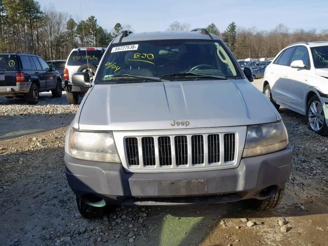 1J4GW48S14C263736 - 2004 JEEP GRAND CHER SILVER photo 9