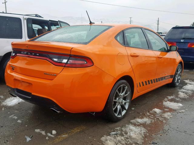 1C3CDFBA5DD295335 - 2013 DODGE DART SXT ORANGE photo 4