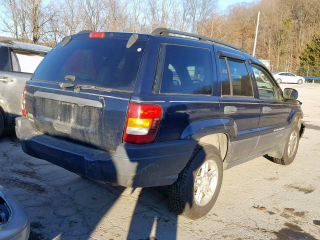 1J4GW48S94C293888 - 2004 JEEP GRAND CHER BLUE photo 4