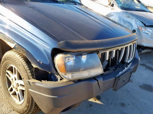 1J4GW48S94C293888 - 2004 JEEP GRAND CHER BLUE photo 9