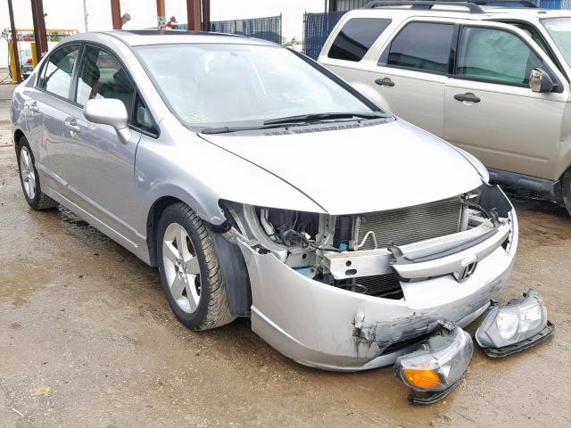 1HGFA16928L021754 - 2008 HONDA CIVIC EXL SILVER photo 1