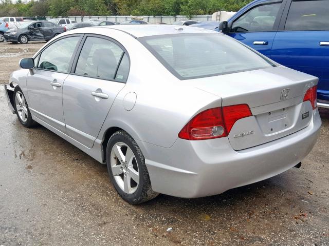 1HGFA16928L021754 - 2008 HONDA CIVIC EXL SILVER photo 3