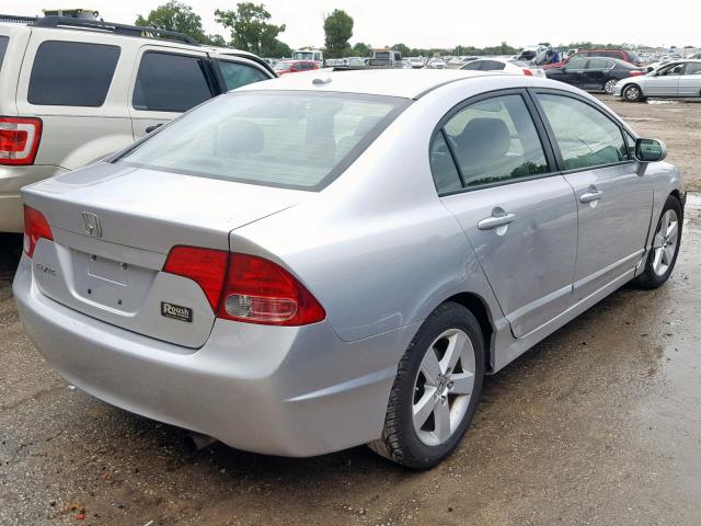 1HGFA16928L021754 - 2008 HONDA CIVIC EXL SILVER photo 4