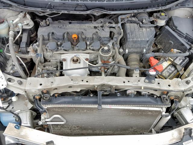 1HGFA16928L021754 - 2008 HONDA CIVIC EXL SILVER photo 7