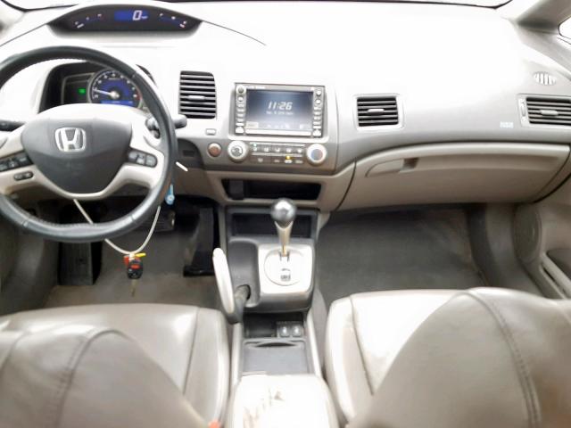 1HGFA16928L021754 - 2008 HONDA CIVIC EXL SILVER photo 9