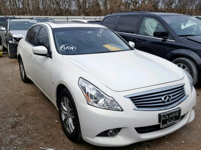 JN1CV6AP6FM503419 - 2015 INFINITI Q40 WHITE photo 1