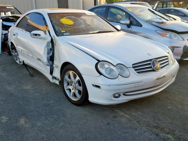 WDBTJ65J13F060318 - 2003 MERCEDES-BENZ CLK 320C WHITE photo 1