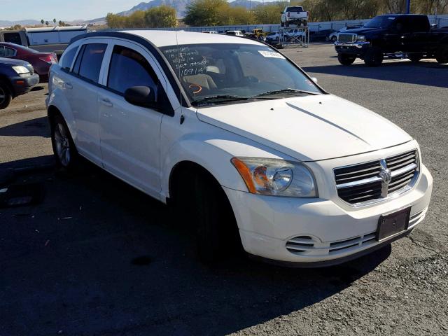 1B3CB4HA4AD571613 - 2010 DODGE CALIBER SX WHITE photo 1