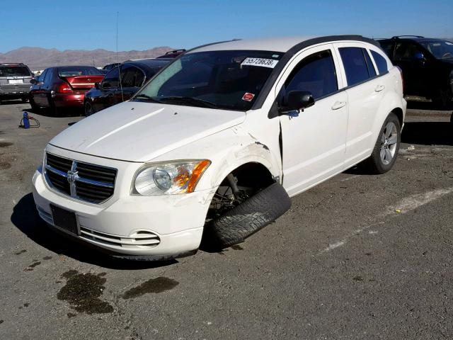 1B3CB4HA4AD571613 - 2010 DODGE CALIBER SX WHITE photo 2