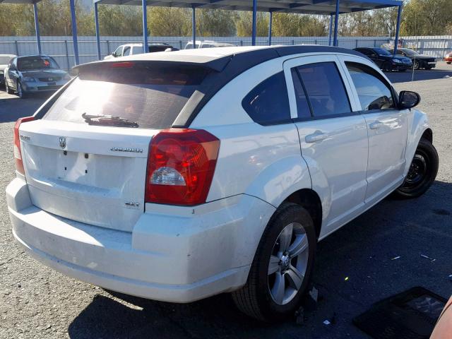 1B3CB4HA4AD571613 - 2010 DODGE CALIBER SX WHITE photo 4