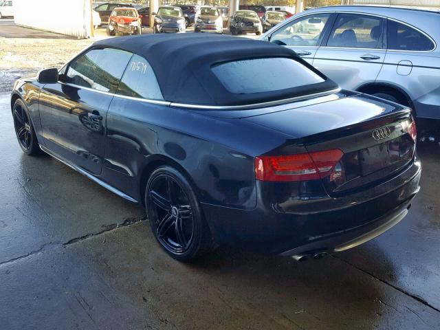 WAUVGAFH8BN002845 - 2011 AUDI S5 PRESTIG BLACK photo 3