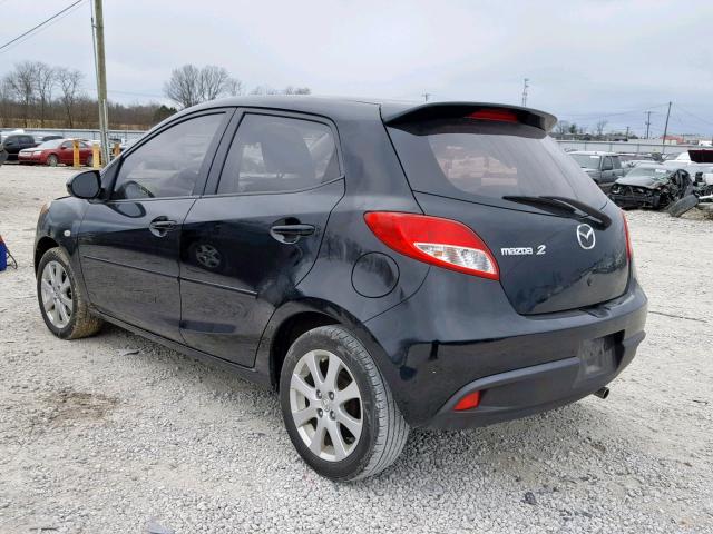 JM1DE1HYXB0123231 - 2011 MAZDA MAZDA2 BLACK photo 3